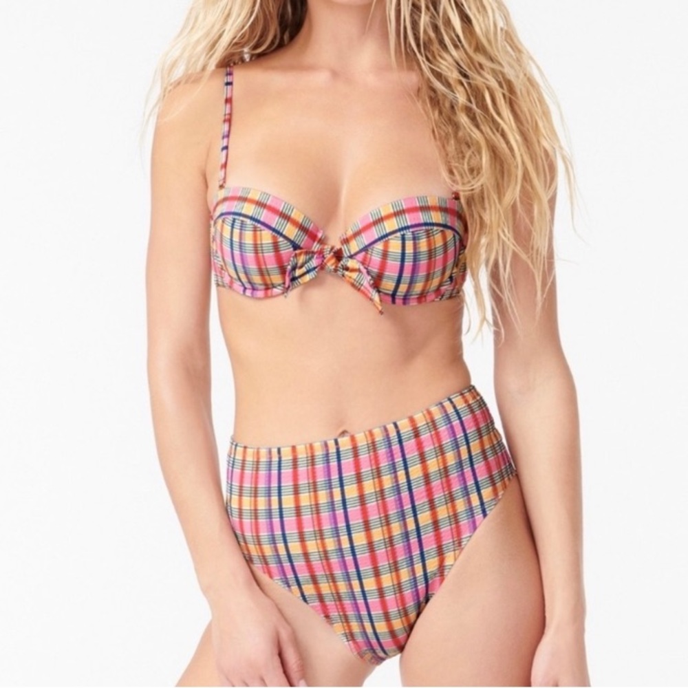 J. Crew Plaid Bikini